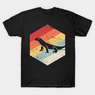 Retro Vintage Lizard Salamander Icon T-Shirt